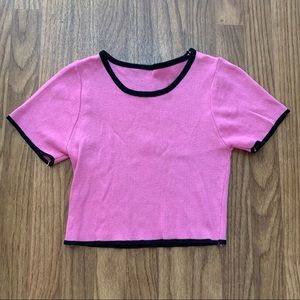 Hot pink crop top